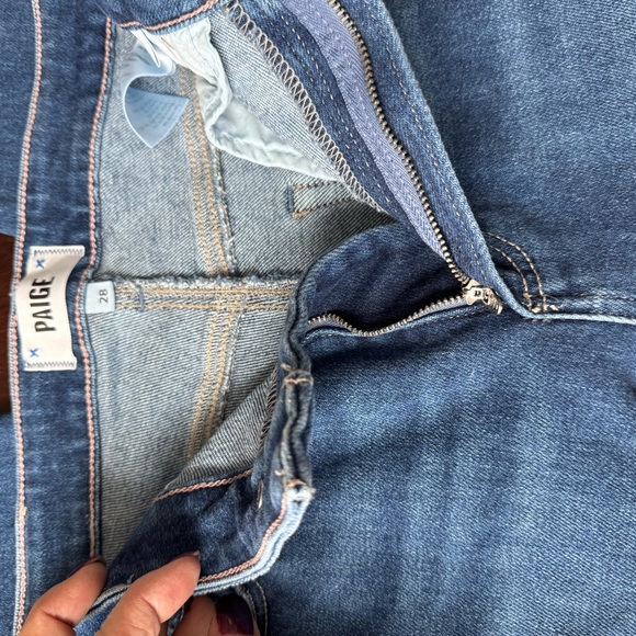 Paige Cindy Crop Raw Hem Wonderwall Jeans size 28 - Picture 4 of 10